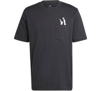 adidas Lounge Slides Graphic Pocket T-Shirt Herren JC5283 - black L