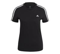 Adidas Essentials Slim 3 Stripes Kurzarm-t-shirt S Black / White