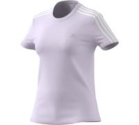 Adidas Loungewear Essentials Slim 3-Streifen T-Shirt Damen T-Shirt, lila S