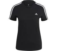 Adidas Loungewear Essentials Slim 3-Streifen T-Shirt Damen T-Shirt, schwarz L