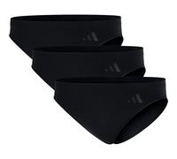 adidas Damen Low Rise Bikini (3PK) -Sport Active Seamless-Packaged Panties Slip, 000 Black, L (3er Pack)