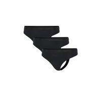 String ADIDAS ORIGINALS "String Sport Active Essential Low Rise Thong 3P 3er Pack", Damen, Gr. M, schwarz, Obermaterial: 95% Baumwolle CO. 5% Elasthan EL., Unterhosen String (70033955-M) schwarz