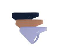 adidas Damen Low Rise Thong (3PK) -Sport Active Seamless-Packaged Panties G-String, 902 Assorted, XL (3er Pack)