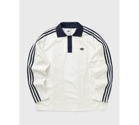Langarmshirt ADIDAS ORIGINALS "LS JERSEY", Damen, Gr. XS, sanftes weiß, Obermaterial: 100% Polyester, Shirts Langarmshirt, Winterised Fußballtrikot, Mischung aus Velours und Häkelstoff (62303801-XS) s