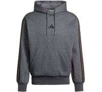 adidas Essentials 3-Streifen Fleece Hoodie JW4308 Kapuzenpullover dunkel grau S