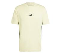 adidas Essentials 3-Streifen Single Jersey T-Shirt Herren JE6387 - powder yellow/black M