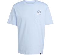 Lounge Slides Graphic Pocket T-Shirt Glow Blue M