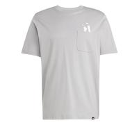 Adidas M Lounge Slides Graphic Pocket T-Shirt weiß, S