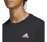 Adidas - Essentials Single Jersey Embroidered Black - T-Shirt - Schwarz - M - 100% Baumwolle,Jersey Schwarz M