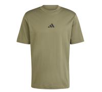 adidas Men's Essentials SMALL Logo Single Jersey Tee, Olive strata/Black, XXL
