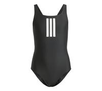 adidas Mädchen 3-Stripes Swimsuit Kids Swimwear, Black/White, 5-6 Years