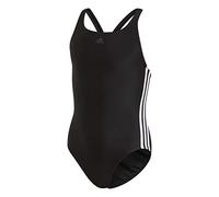 Adidas Athly V 3-Streifen Badeanzug Mädchen Badeanzug, schwarz 110