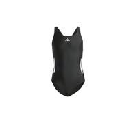 adidas Girl's 3-Stripes C-Back Swimsuit Kids, Black/White, 4-5 Years
