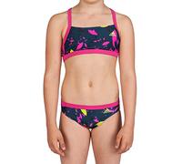 adidas Mädchen Badeanzug I M3S 2PC Y, Rosa/Blau/Gelb, 104