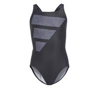 Adidas Big Bars Swimsuit Grau 7-8 Years Mädchen (Herstellerartikelnummer: IC4723/128)