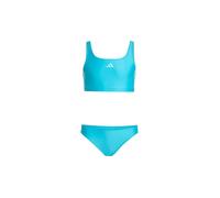adidas - 3-Streifen V-Rücken Bikini Kinder lucid cyan
