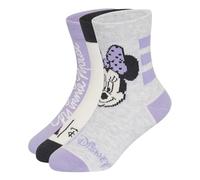 adidas Mädchen Disney Minnie Mouse Socks Socks, light grey heather/magic lilac/off white, 4-5 Years