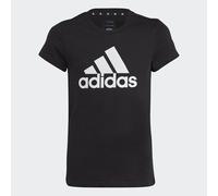Adidas Mädchen Essentials Big Logo Cotton Tee, Black/White, 7-8 Years