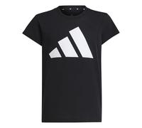 Adidas Mädchen T-Shirt Girl's Bold Tee 160 – 100% Baumwolle – Gr. 128 – Schwarz/Weiß