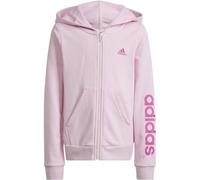 Adidas Mädchen Essentials Linear Logo Full-Zip Hoodie, Clear pink/semi Lucid Fuchsia, 11-12 Years