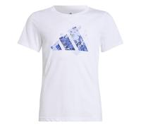 Adidas Mädchen Flower Print Training Graphic Tshirt, White, 7-8 Years
