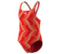 adidas Football-inspired V-back Graphic Swimsuit Kids lucid red (AFDD) 116