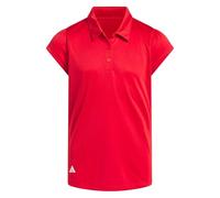 adidas Mädchen Girls Performance Short Sleeve Polo Shirt, Collegiate red, 9-10 Years