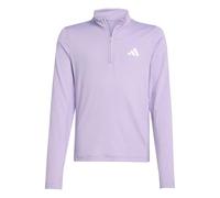 adidas Mädchen GOTO PZ 1/4 Zip Longsleeve Tee, White/Powder Plum, 14-15 Years
