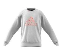 ADIDAS Mädchen Kids Sweatshirt (ED4618) 152 Hellgrau/Melange/Rosa/Rot