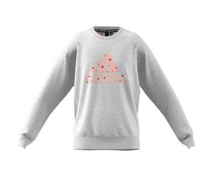 ADIDAS Mädchen Kids Sweatshirt (ED4618) 152 Hellgrau/Melange/Rosa/Rot