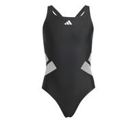 Adidas Mädchen Logo C-Back Swimsuit Kids, Black/White, 7-8 Years