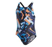 adidas Mädchen Primeblue Badeanzug, Black/Easy Blue, 170