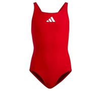 Adidas Mädchen Solid Small Logo Swimsuit, Better Scarlet/White/Shadow red, 14-15 Years