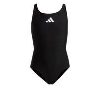 adidas Mädchen Solid Small Logo Swimsuit, Black / White, 9-10 Years