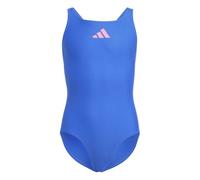 Adidas Mädchen Solid Small Logo Swimsuit, Royal Blue/Lucid Pink, 14-15 Years