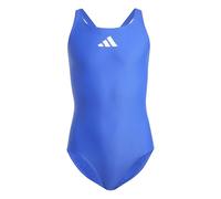 adidas Mädchen SOLID SMALL Logo Swimsuit Badeanzug, semi Lucid Blue/White,