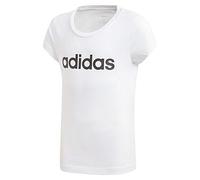 adidas Mädchen T-Shirt Essentials Linear, White/Black, 164, DV0357