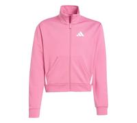 adidas Mädchen Train Essentials Game & GO Full Zip Crew, pink Fusion/White, 9-10 Years