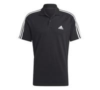 ADIDAS Herren Polo Essentials Piqué Embroidered Small Logo 3-Streifen BLACK/WHITE S (4066745365718)