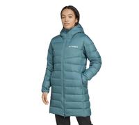 adidas Mantel Terrex Multi Light Down Hooded Parka 2.0 tealblau Damen, Größe XS