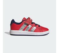 ADIDAS MARVEL SPIDER-MAN GRAND COURT KIDS SCHUH Pure Ruby / Silver Metallic / Dark Blue 40