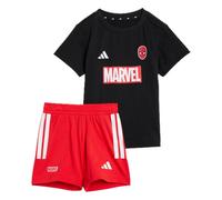 adidas Marvel Spider-Man T-Shirt-Set für Kinder, Farbe Schwarz, Größe 62