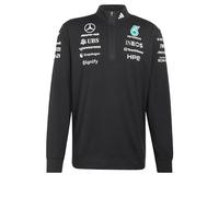 Adidas Sweatshirt Mercedes‑AMG Petronas Formel 1 Team Mechaniker 1/4-Zip Schwarz M