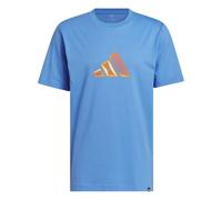 adidas Men's 3-Bar Graphic T-Shirt, ray Blue, M