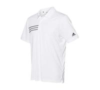 adidas Mens 3-Stripes Chest Sport Shirt (A324) -White/BLAC -XL