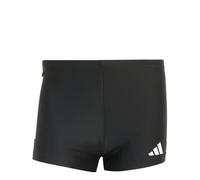 adidas Men's 3 Stripes Swim Boxers, Black/White, S