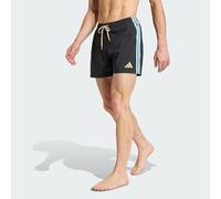 Badeshorts ADIDAS PERFORMANCE "3-STREIFEN, 13 CM", Herren, Gr. S, N-Gr, schwarz, Obermaterial: 100% Polyester, Badehosen Badeshorts (83733902-S) schwarz