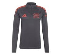 adidas Men's AUDI FORMULA ONE TEAM MECHANICS 1/4 ZIP, utility black/hi-res red, L