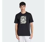 adidas CAMO LOGO TEE Jungen T-Shirt, schwarz, größe M