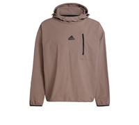 adidas Men's City Escape Woven Hoodie Earth Strata 2XL